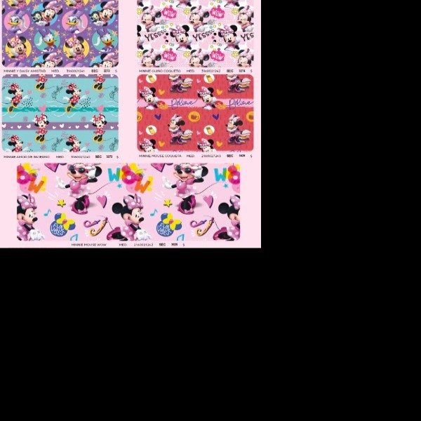 PAPEL COUCHE MINNIE DIPAK 50X70 CM. E.25 C.500